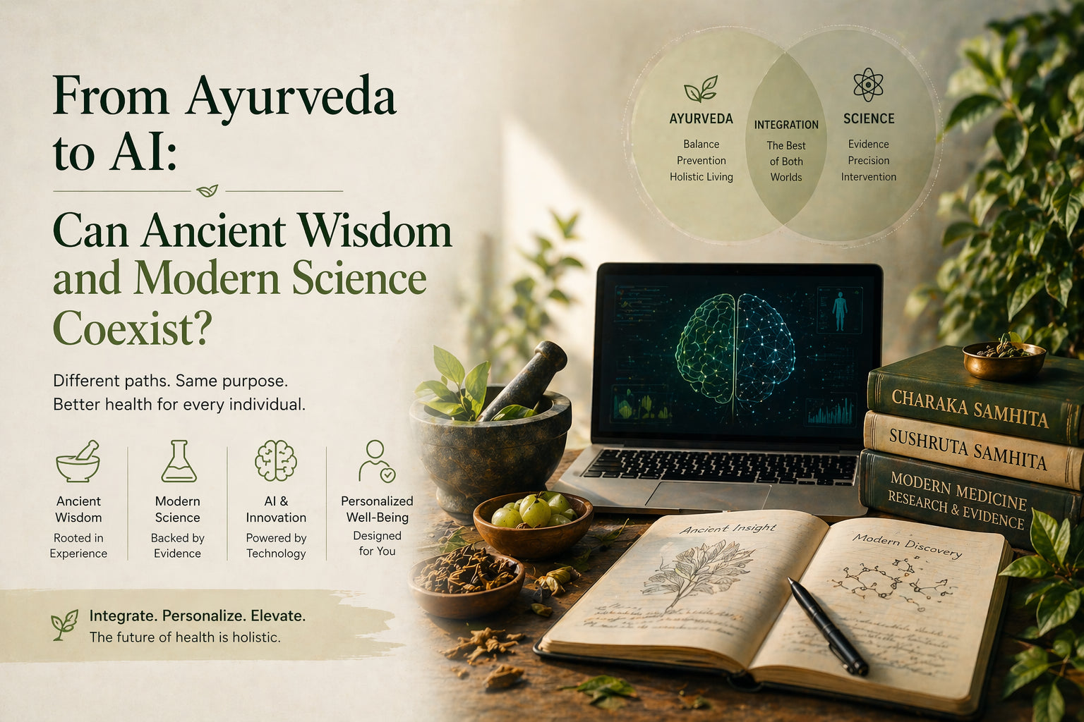From Ayurveda to AI: Can Ancient Wisdom and Modern Science Coexist?